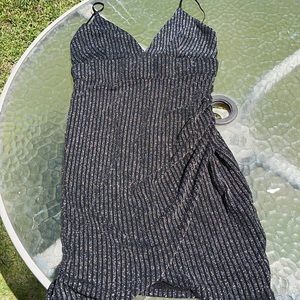 Sparkly Black Mini Dress